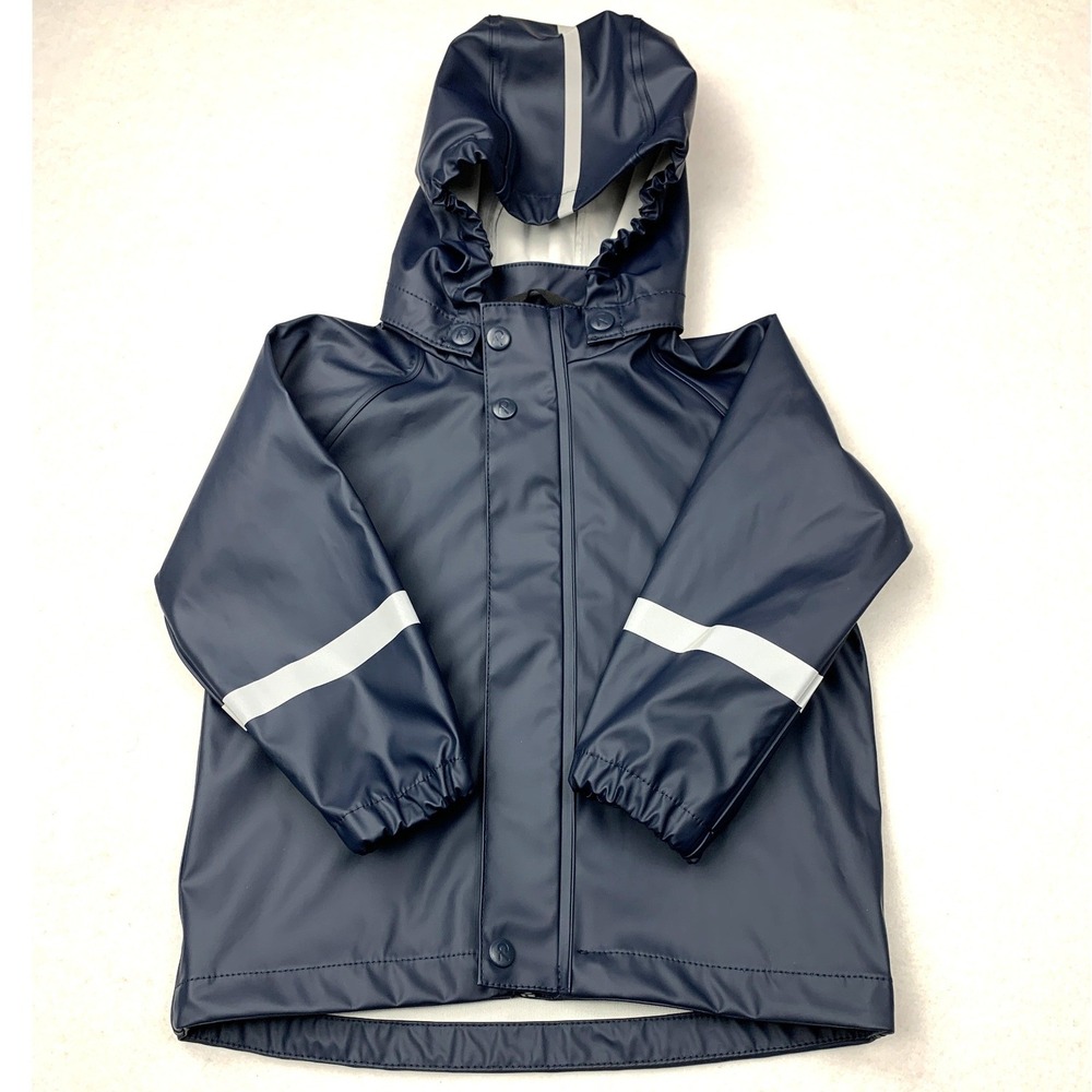 Reima Lampi Rain Jacket Toddler 18-24 Months Navy Blue Waterproof Coat Size 86